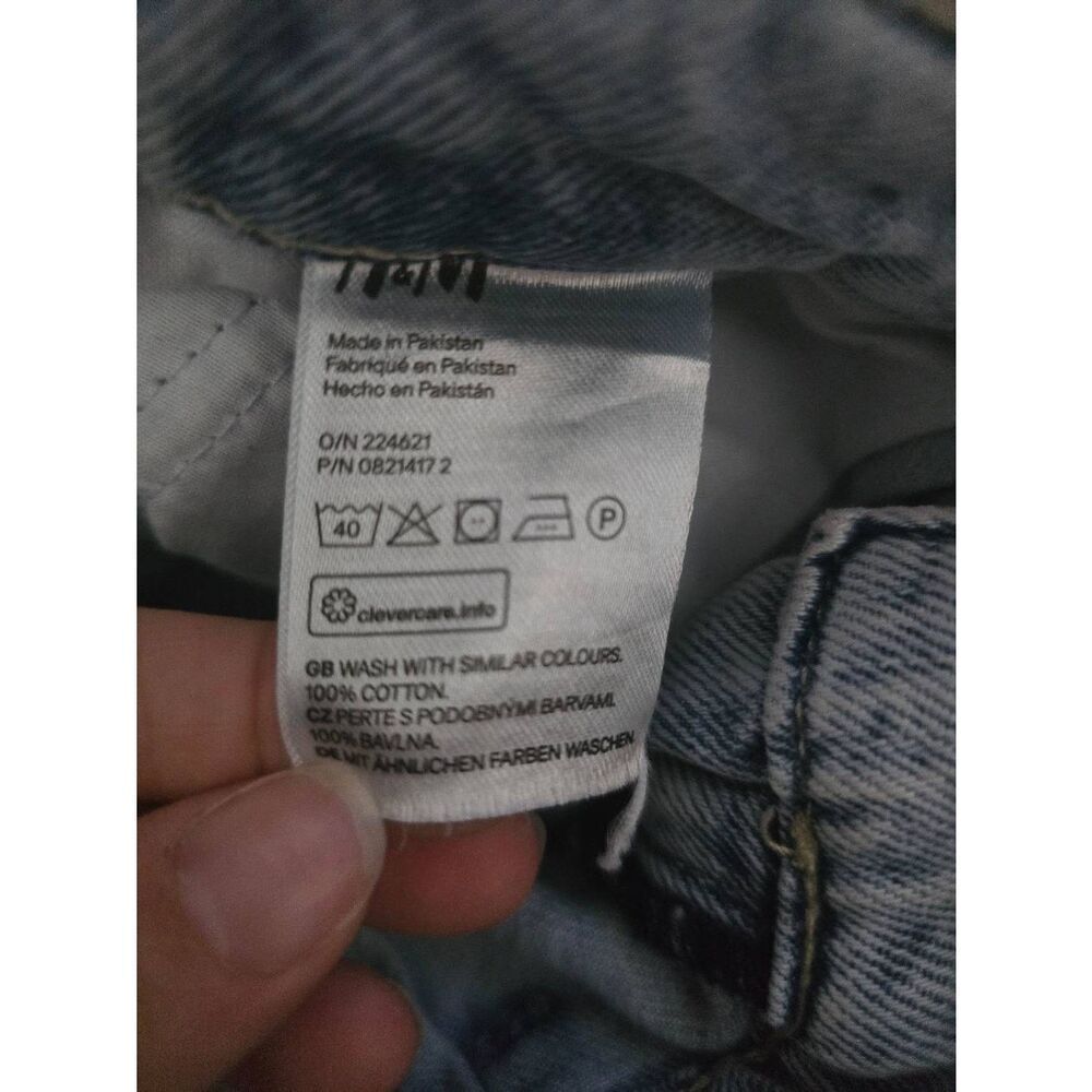 Women's H&M Ultra High Waisted Paperbag Mom Straight Leg‎ Jeans Size 4 - Picture 5 of 11